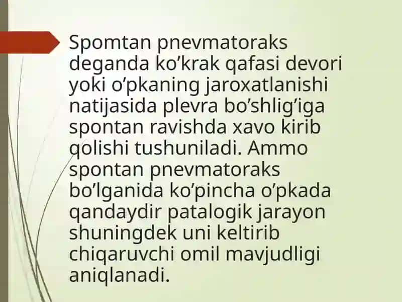 Spontanpnevmatoraks 3