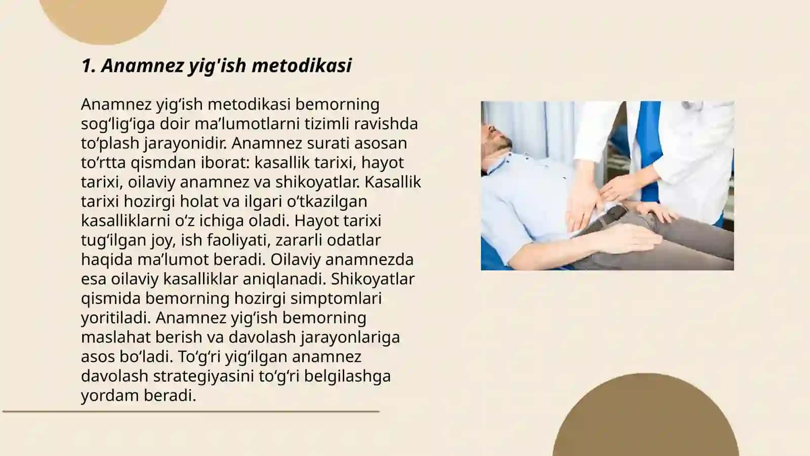 Anamnez yig'ish metodikasi 3