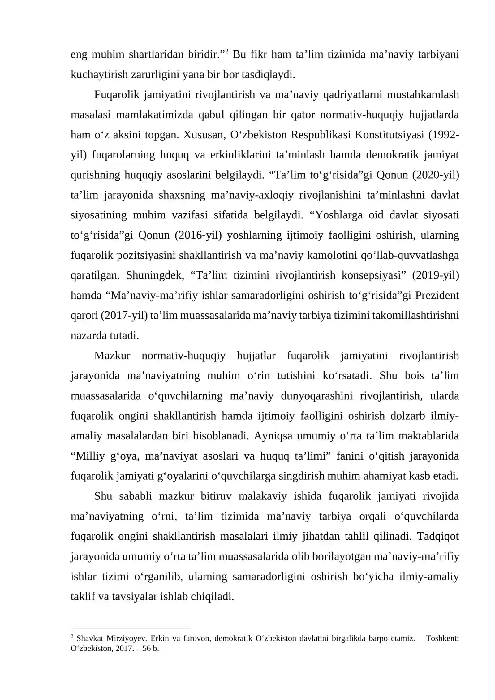 Fuqarolik jamiyati rivojida ma’naviyatning o‘rni 3