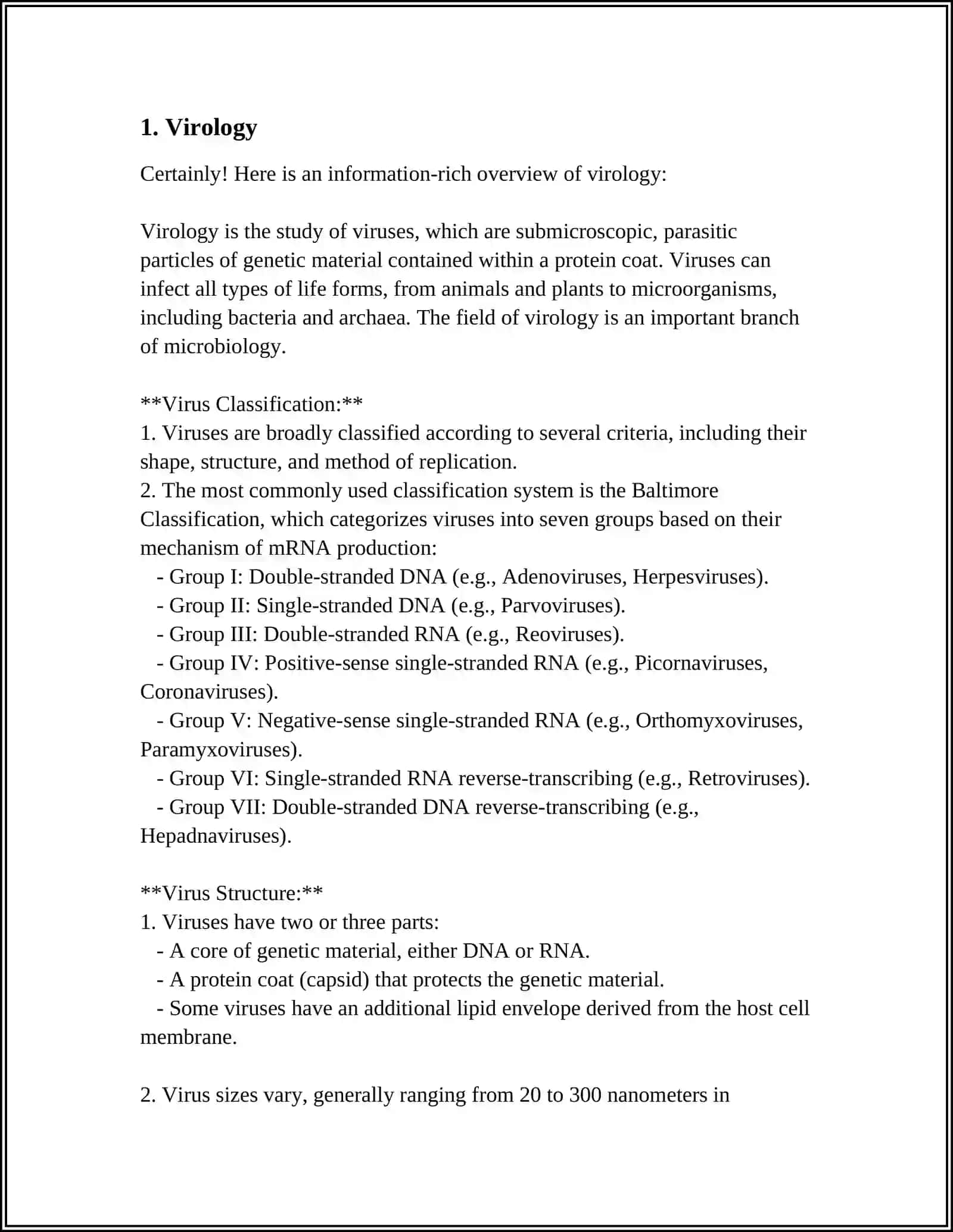 Virology Overview 3