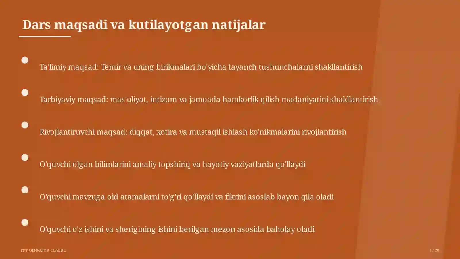 Kimyo (7–11) — metodik birlashma uchun 3