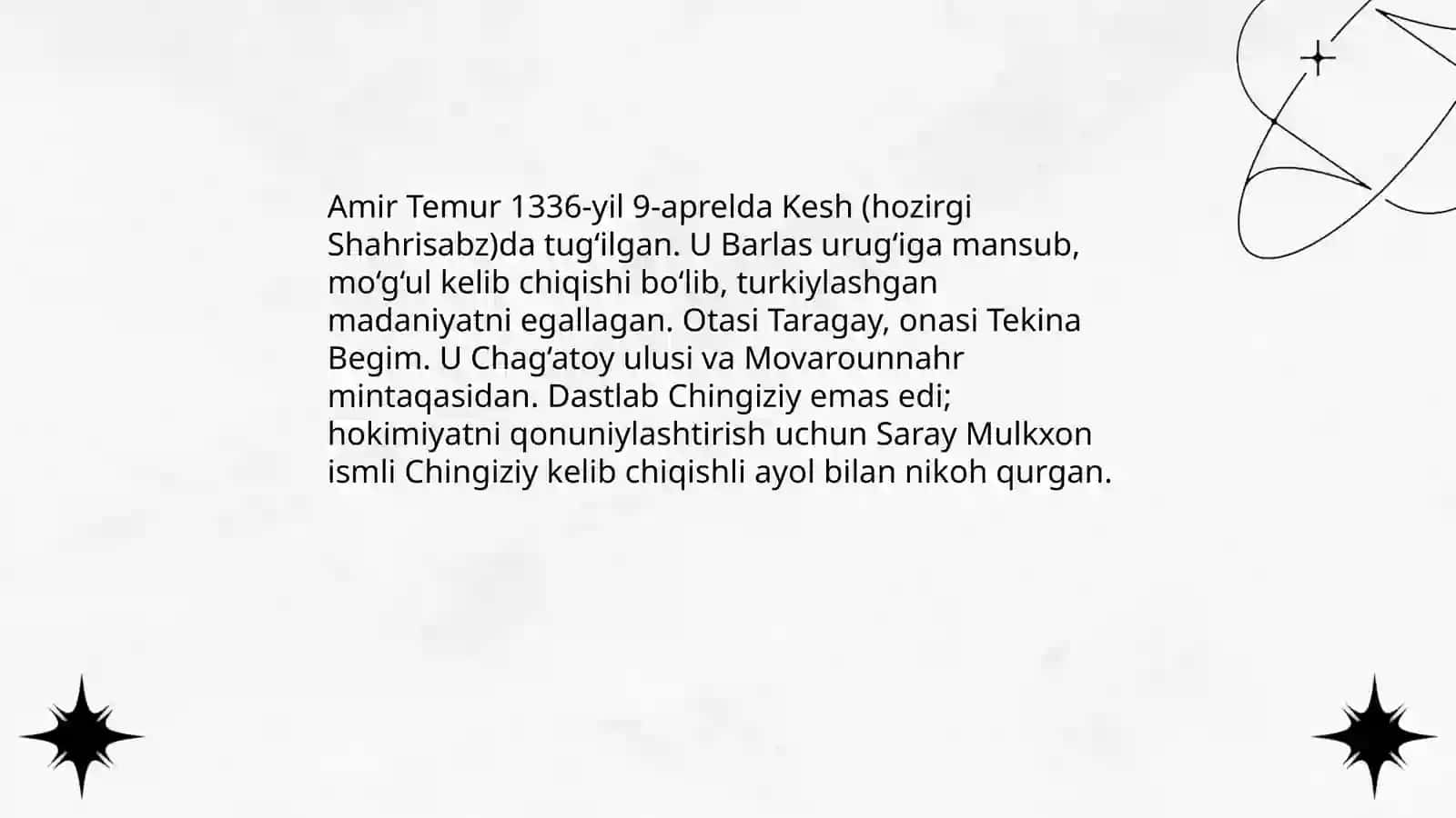 Amir temur hayoti 3