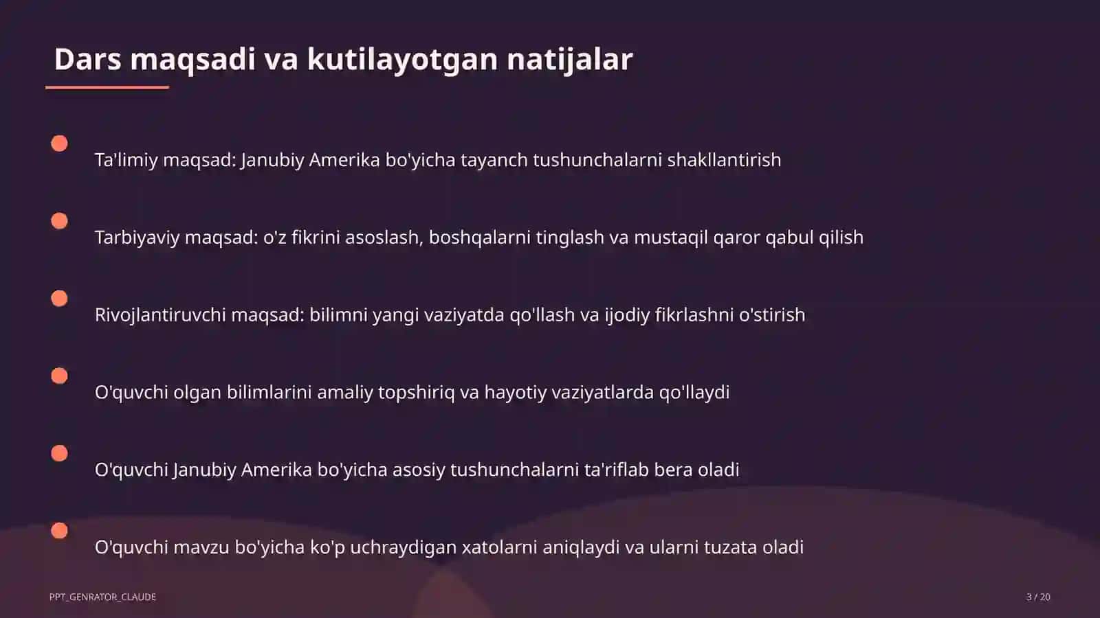 Janubiy Amerika (7-sinf) 3
