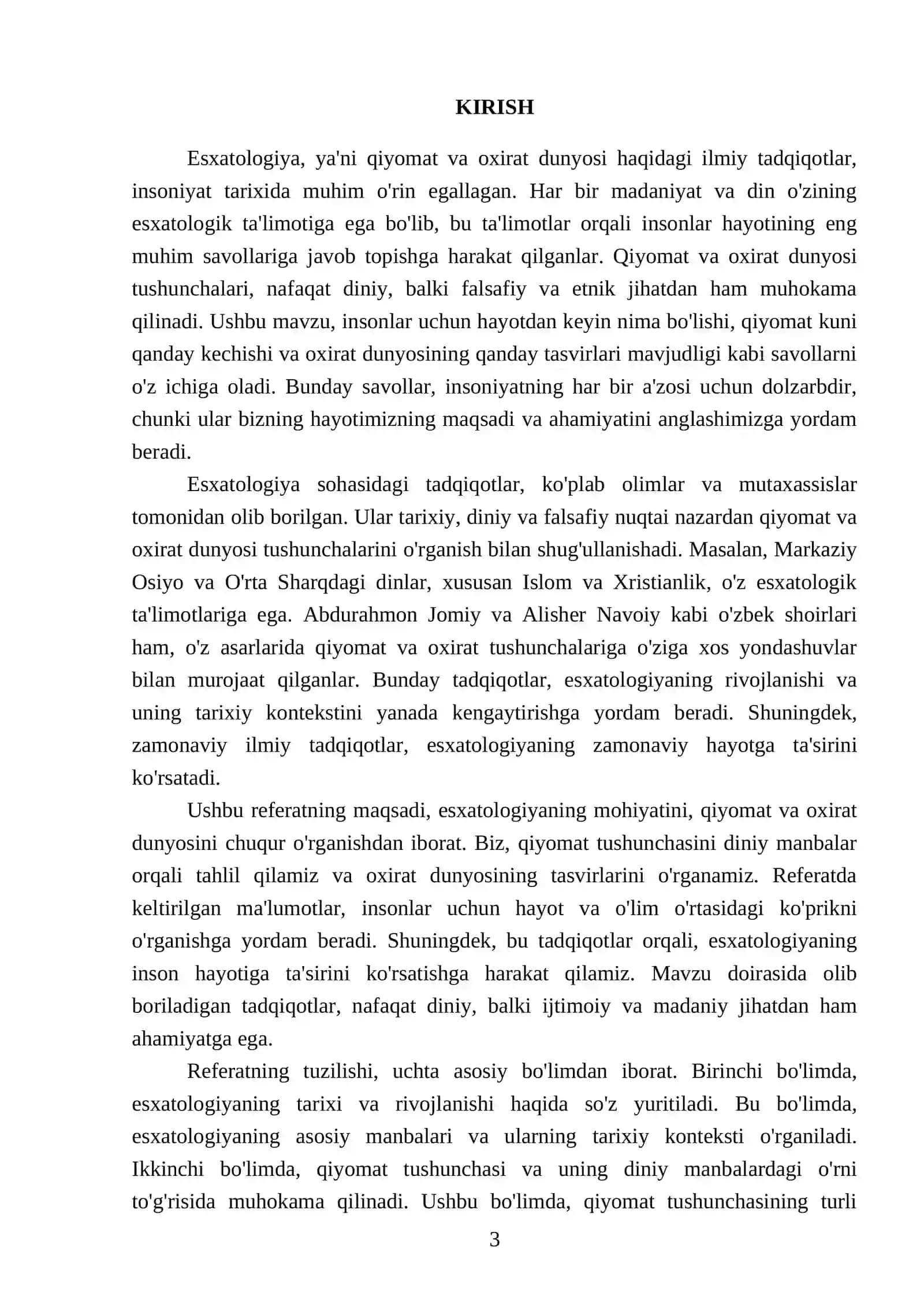 Esxatologiyaning mohiyati: qiyomat va oxirat dunyosi 3