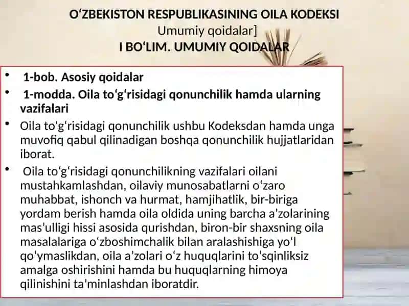 OILAPEDAGOGIKASI VA UNING MILLIY O'ZIGA XOS XUSUSIYATLARI.KORREKSION PEDAGOGIKA ASOSLARI 3
