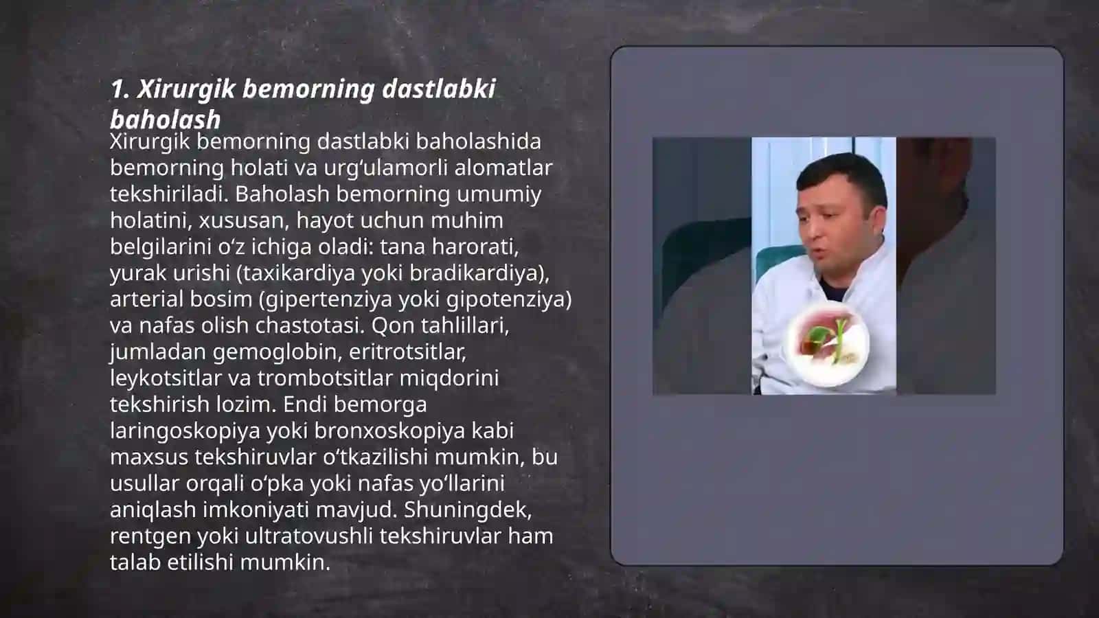 Xirurgik bemorlarni davolash bosqichlari 3