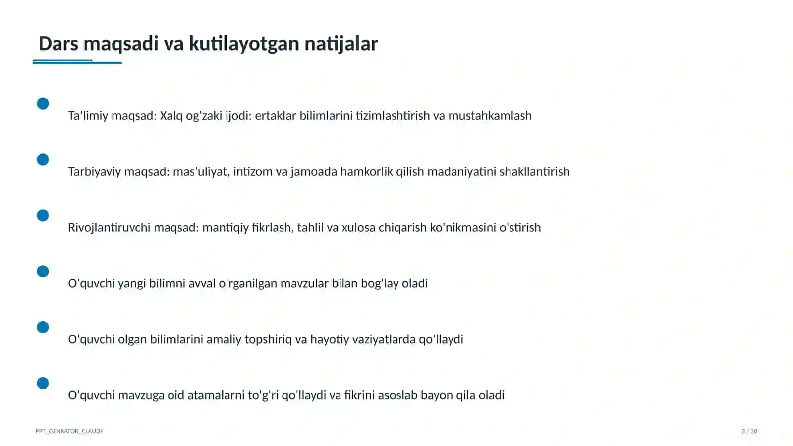 Xalq og'zaki ijodi: ertaklar (5-sinf) 3