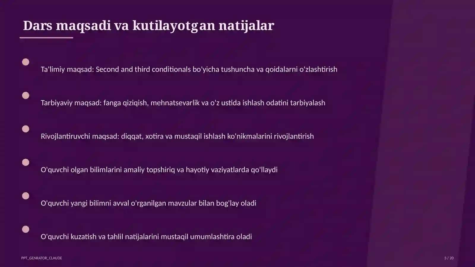 Second and Third Conditionals (10-sinf) 3