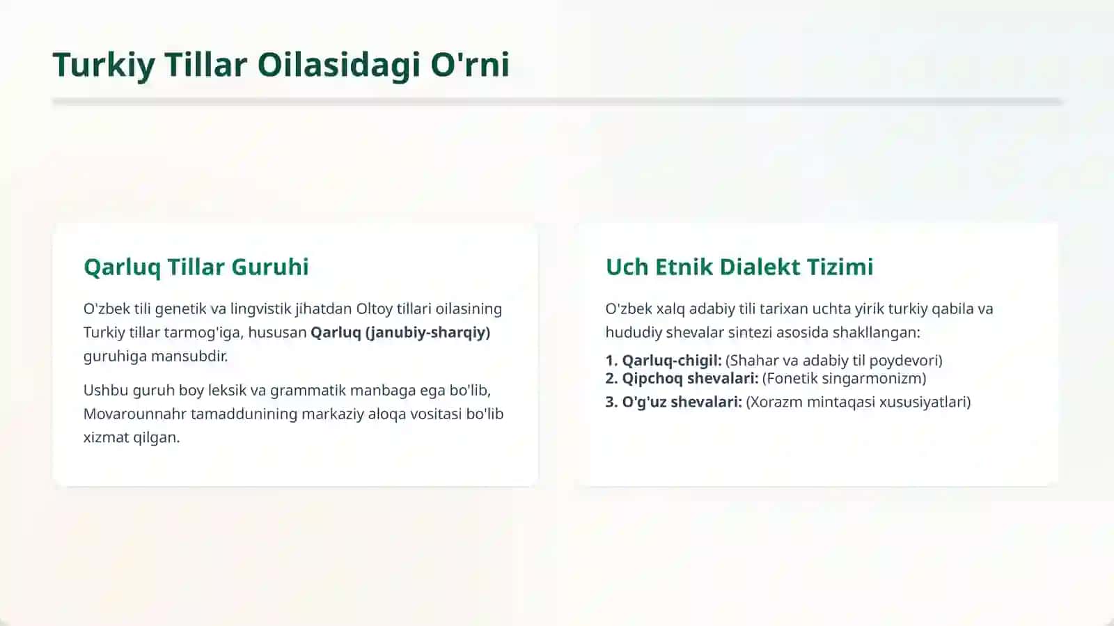 O'zbek Tili Kelib Chiqishi va Davlat Tiliga Aylanish Tarixi 3