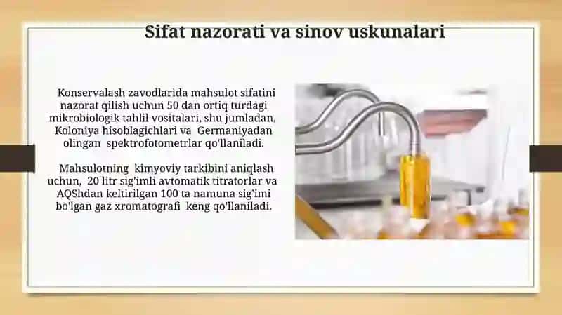 Mahsulot sifatini nazorat qilish uskunalari 3