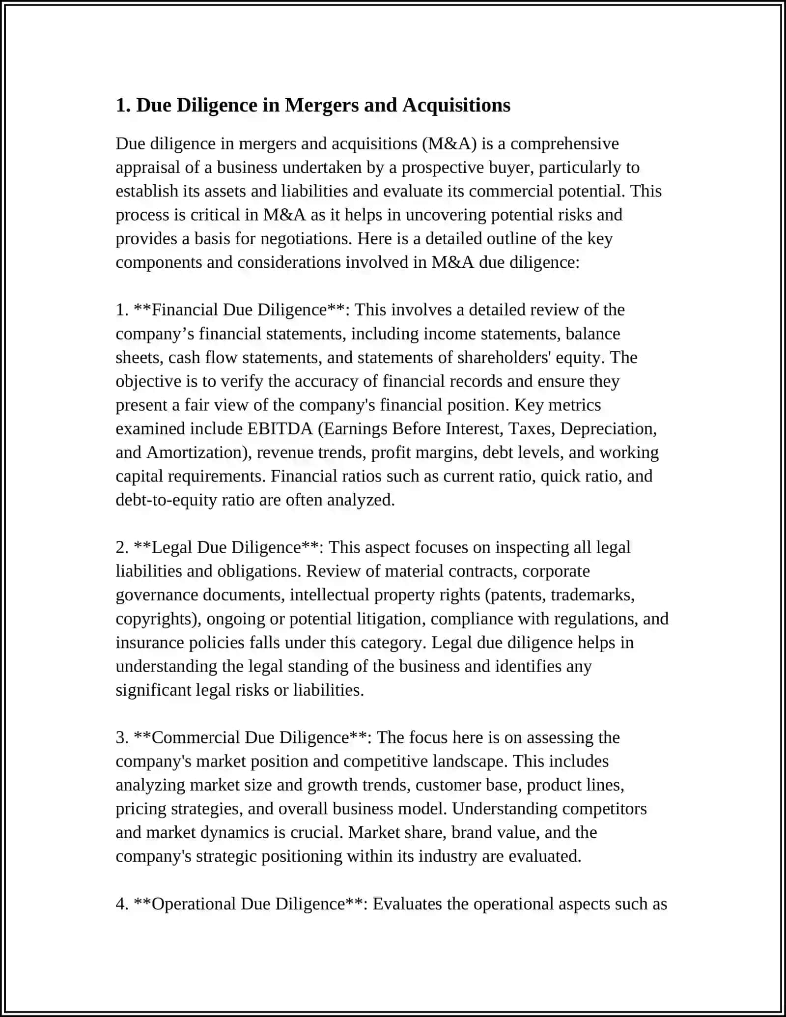 MERGERS AND ACQUISITIONS 3
