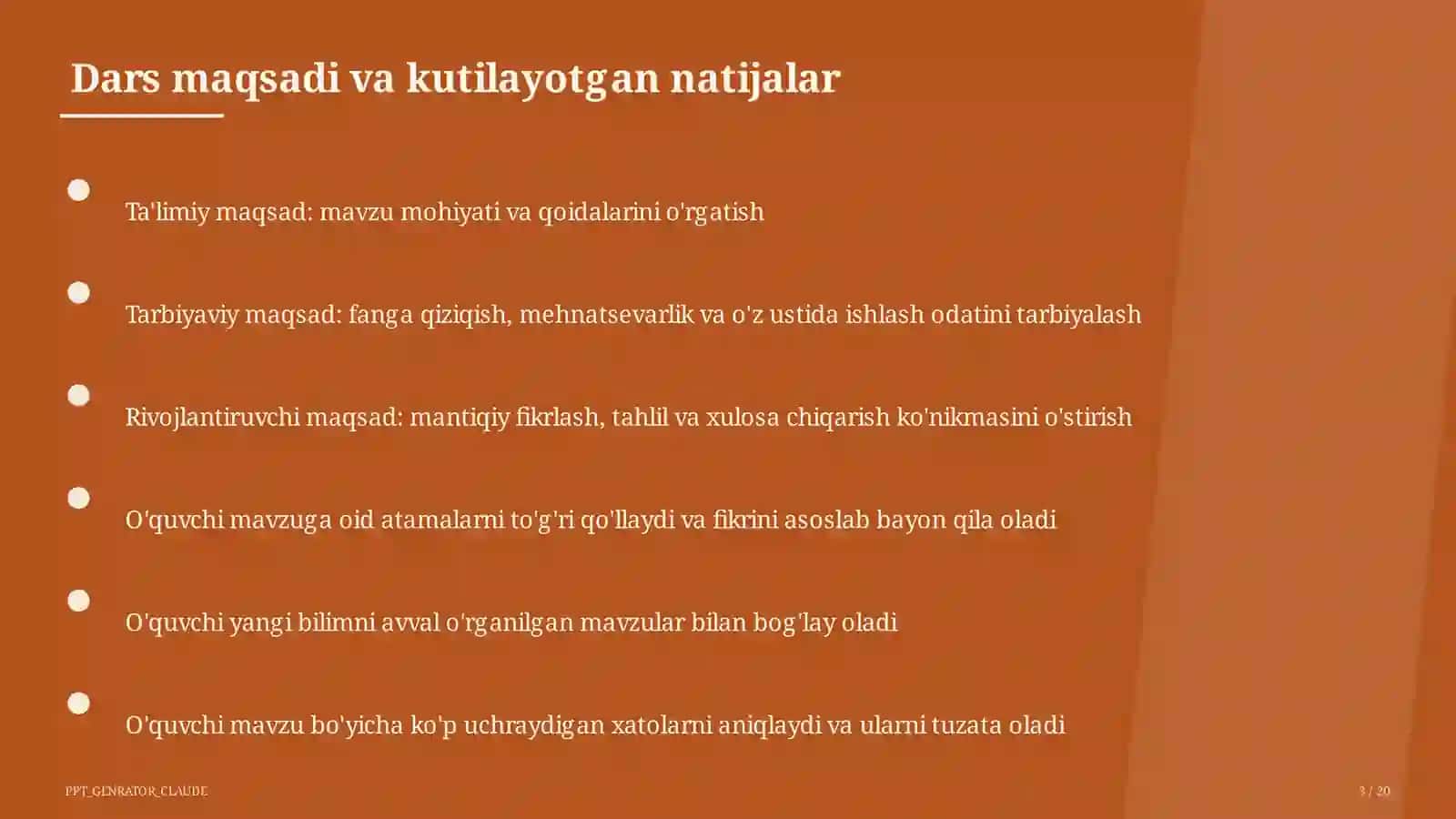 Moddalar va ularning xossalari: sof modda va aralashma (7-sinf) 3