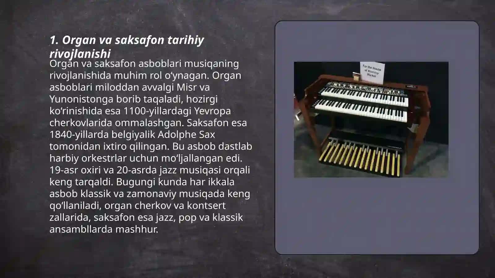 Organ va saksafon 3