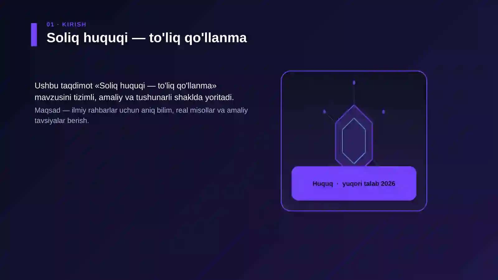 Soliq huquqi — to'liq qo'llanma 3