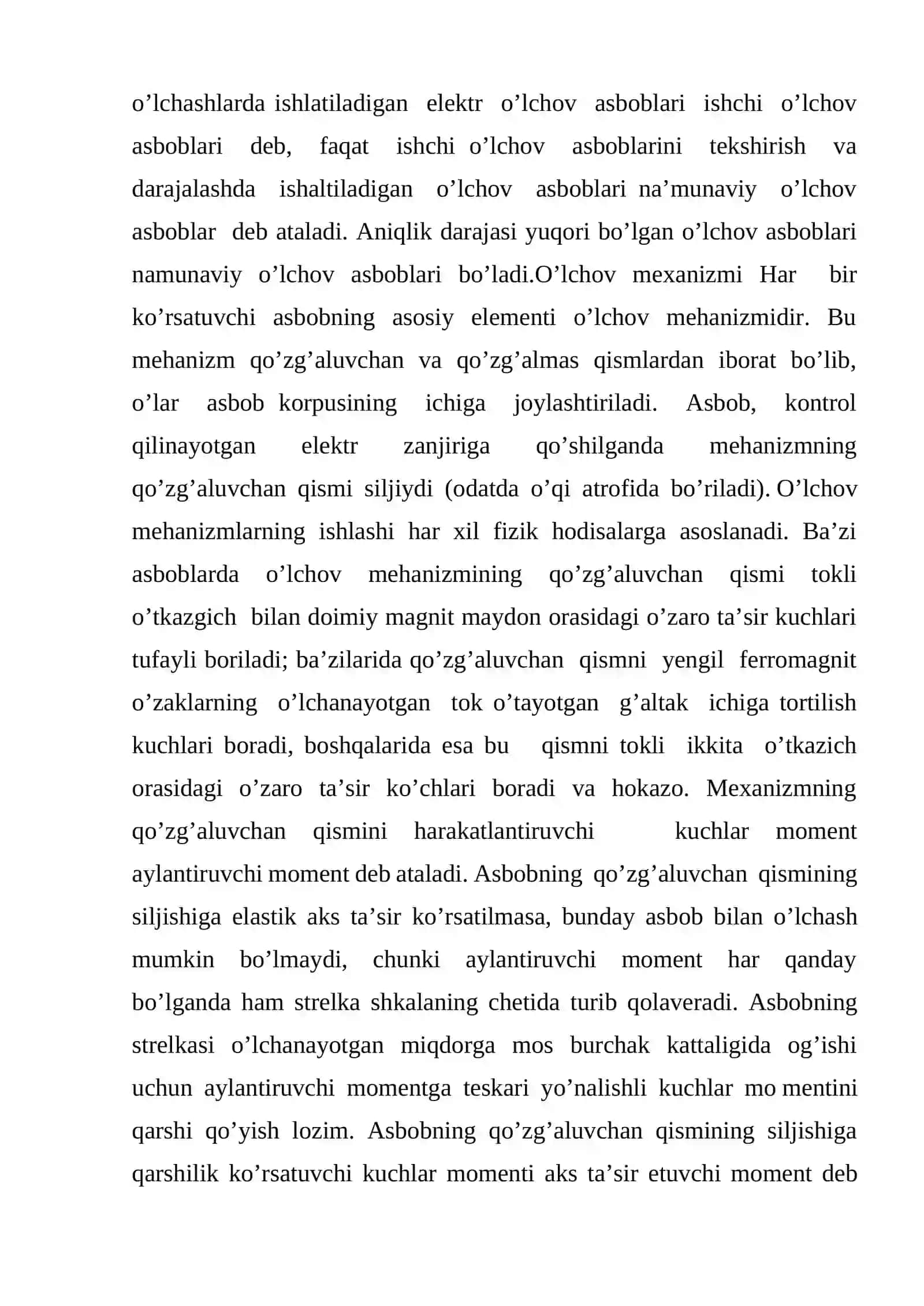 Induksion elektr o’lchash asboblari. Logometrlar 3