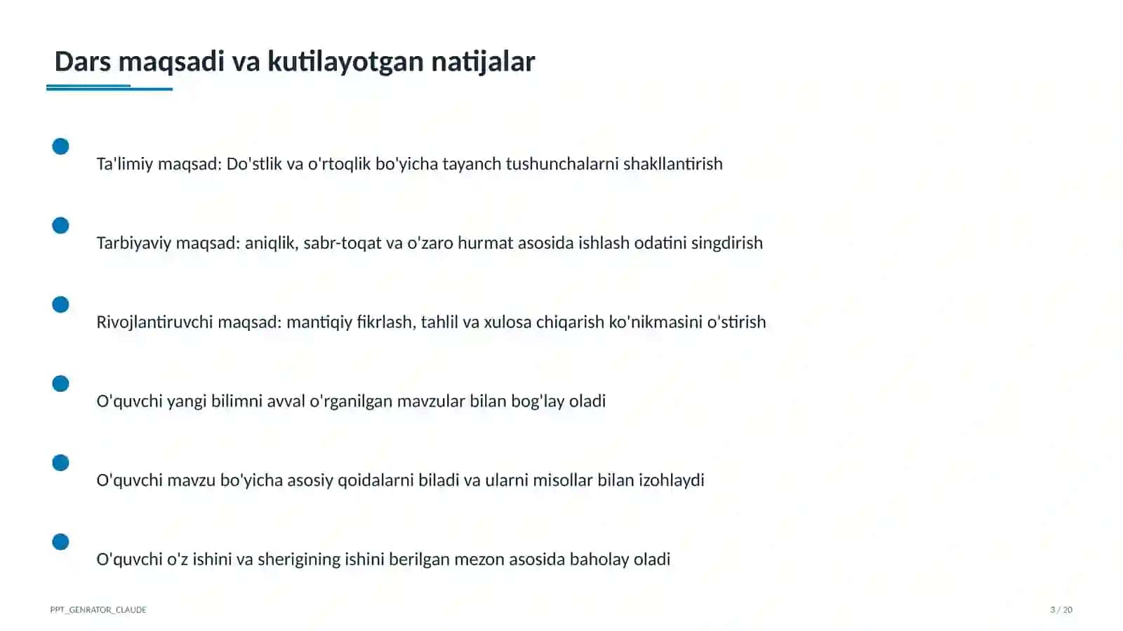 Do'stlik va o'rtoqlik (2-sinf) 3