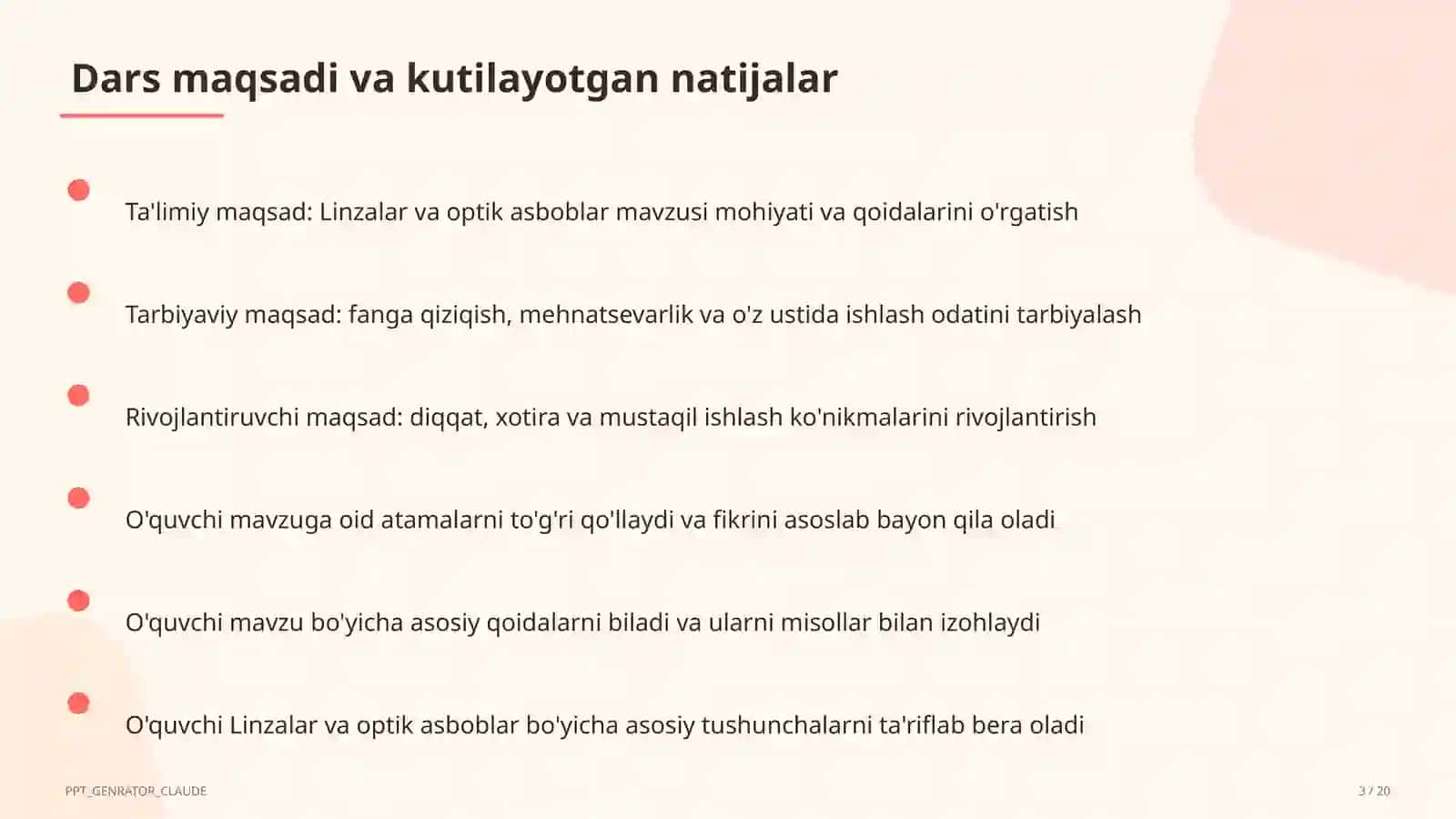 Linzalar va optik asboblar (11-sinf) 3