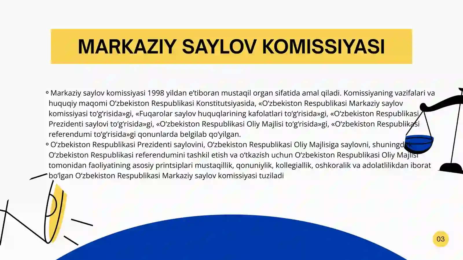 O'zbekiston Respublikasi Eng Yangi Konstitutsiyasi Fanidan 3