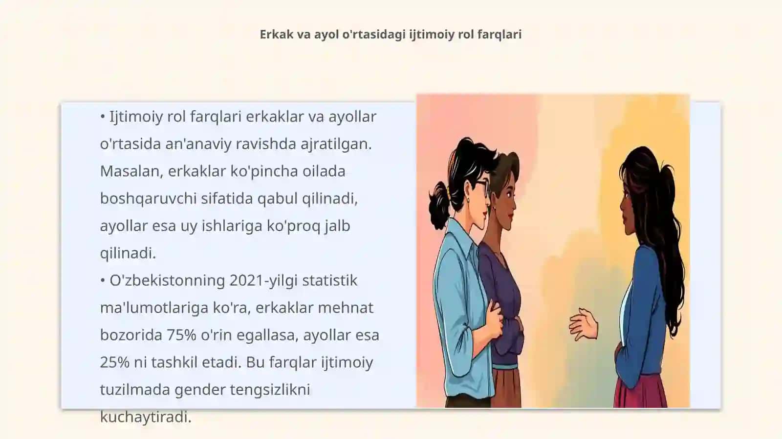 JAMIYAT, MADANIYAT VA TILDA ERKAK-AYOL ZIDDIYATI 3