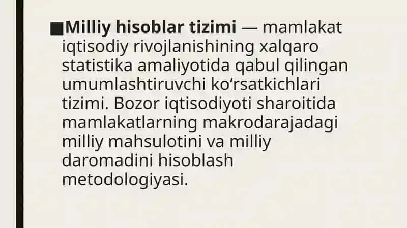 Oʻzbekistonda milliy hisoblar tizimi  holati va istiqbollari 3