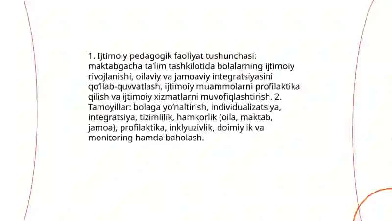 Maktabgacha taʼlimda tashkilotlarda ijtimoiy pedagogik faoliyatni tashkil qilish 3