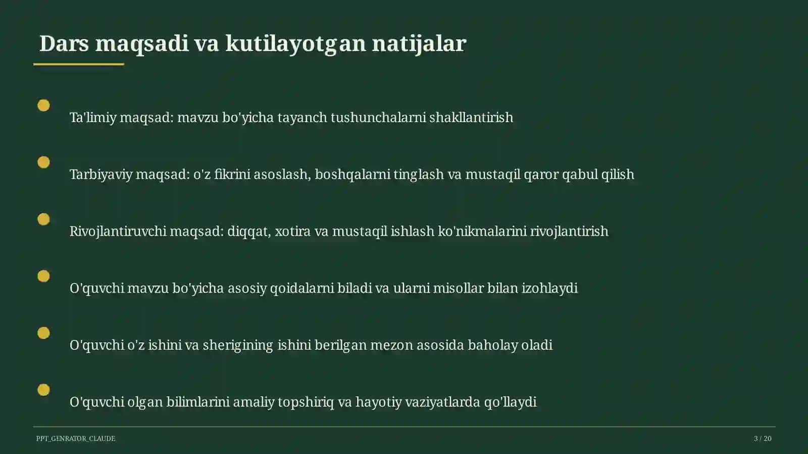 Kombinatorika: o'rin almashtirish, guruhlash (9-sinf) 3