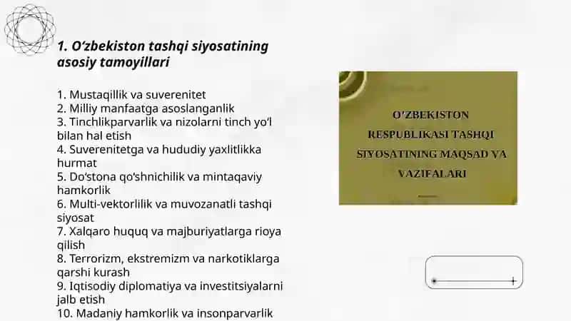 Oʻzbekiston Respublikasi Tashqi Siyosati 3