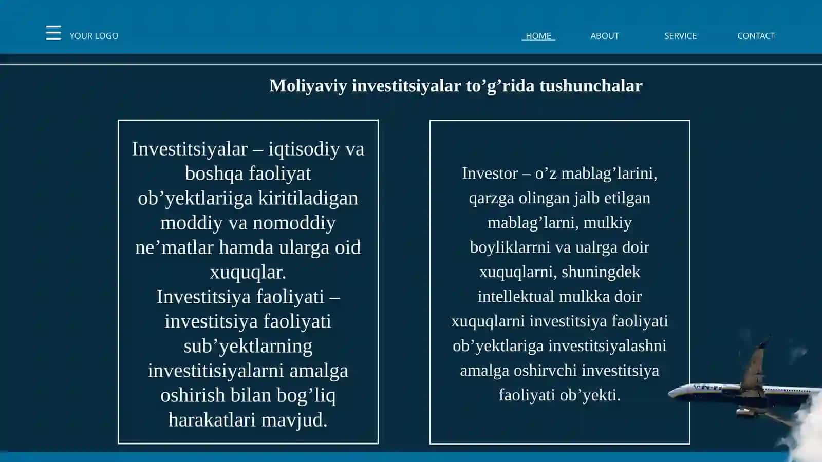 Moliyaviy investitsiyalar hisobi 3