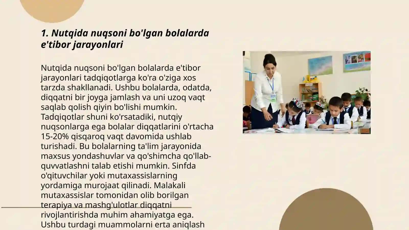 Nutqida nuqsoni bo'lgan bolalar bilish jarayonlari diagnostikasi tahlili 3