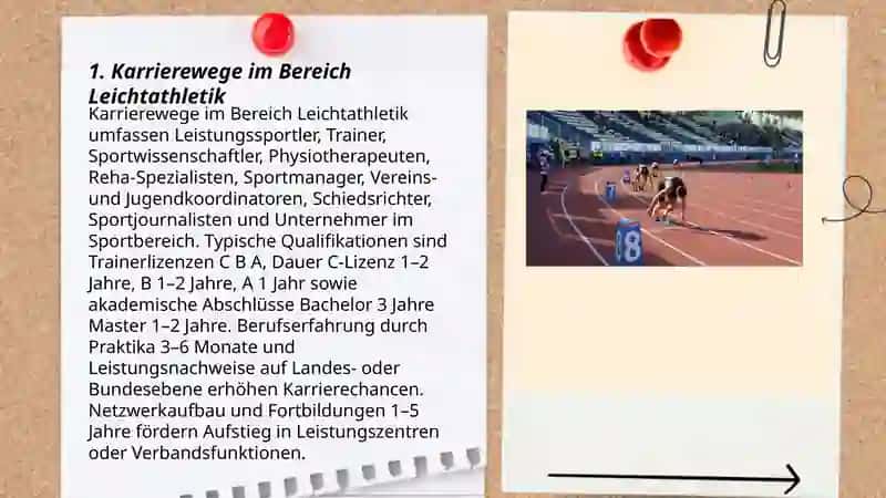 Karrierewege im Bereich Leichtathletik 3