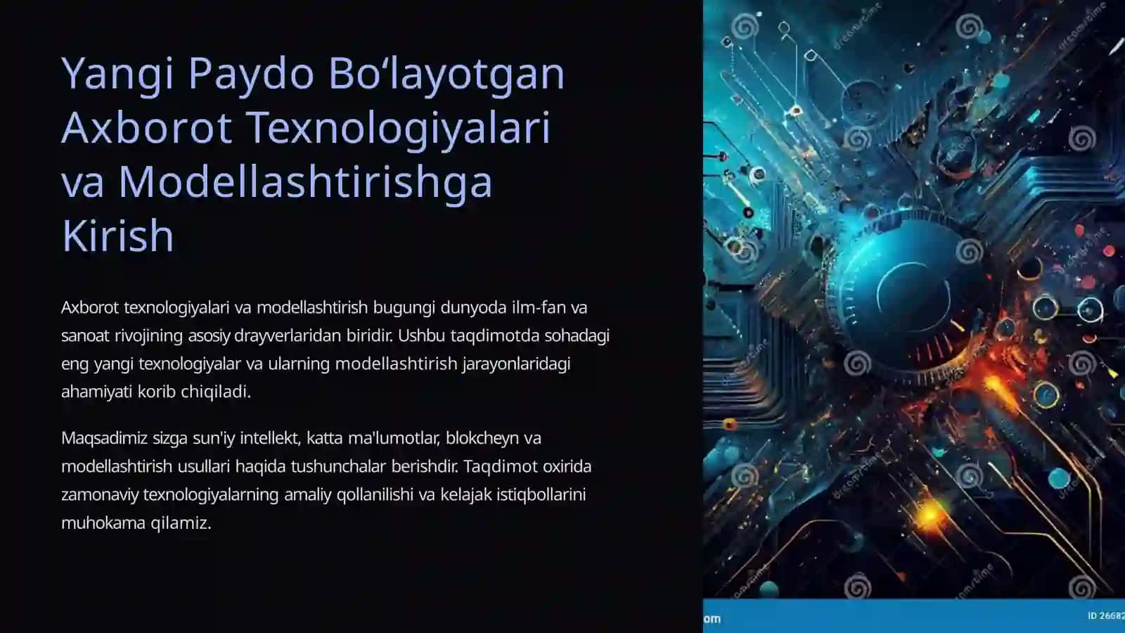 Yangi Paydo Bo‘layotgan Axborot Texnologiyalari va Modellashtirishga Kirish 3