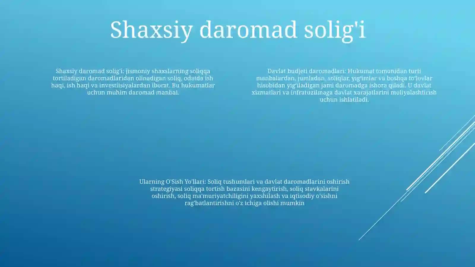 Davlat Budjeti Daromadlari, Ularning O'Sish Yo'Llari 3