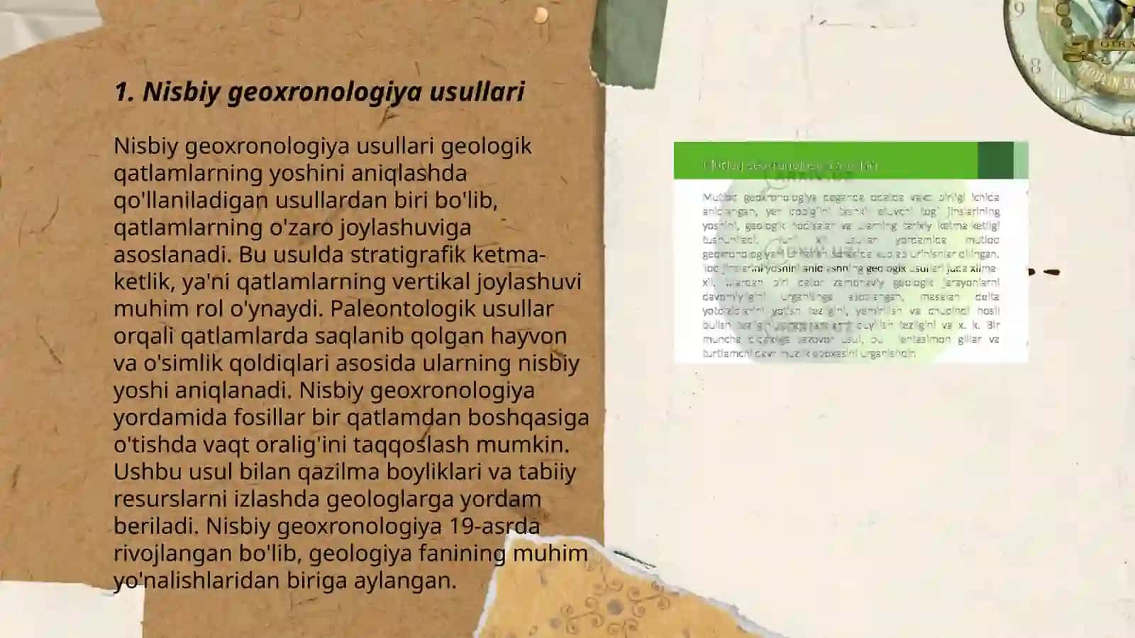 Nisbiy va mutloq geoxronologiya metodlari 3