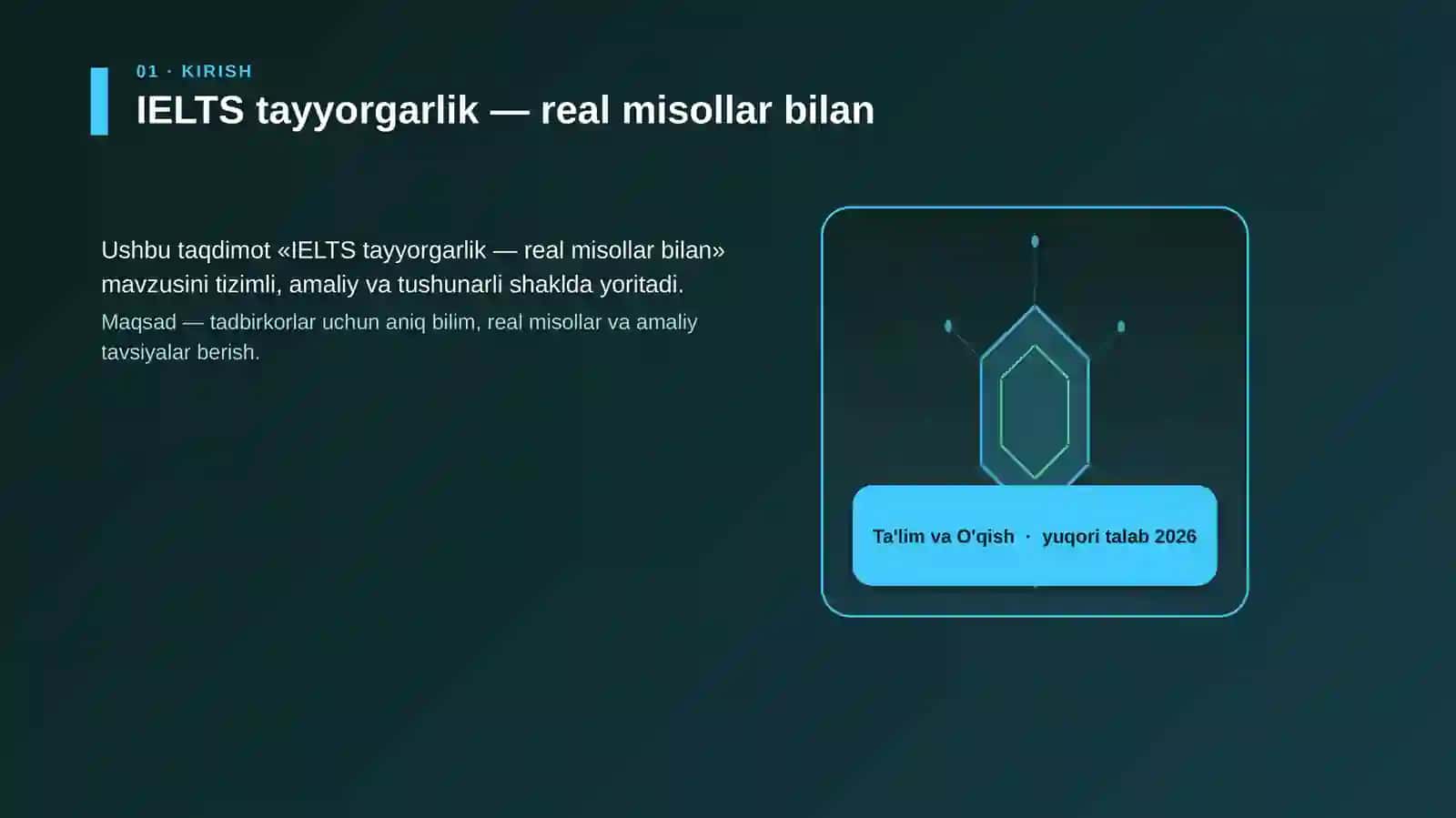 IELTS tayyorgarlik — real misollar bilan 3