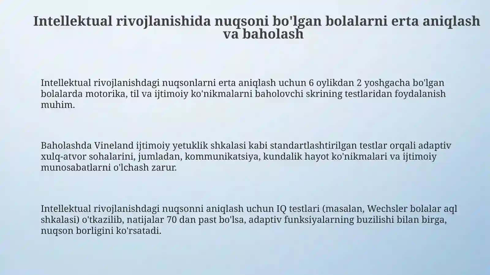 intellektual yetishmovchiligi bor bolalarga inklyuziv talim strategiyalari va shart sharoitlari 3