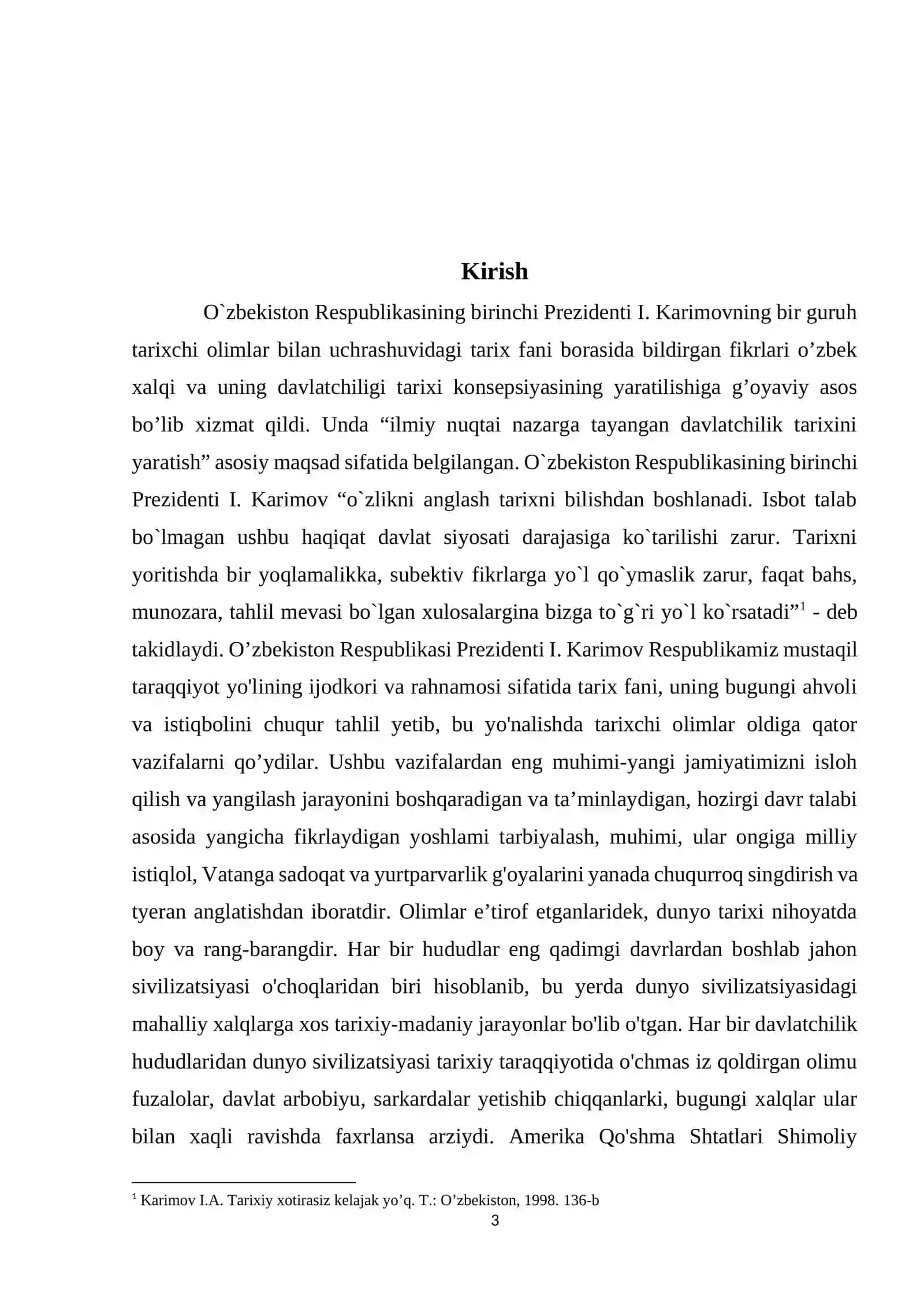 “AQSh territoriyasining kengayishi (XVIII asrning oxirgi o‘n yilliklari – XIX asrning birinchi yarimi)” mavzusidagi KURS ISHI 3