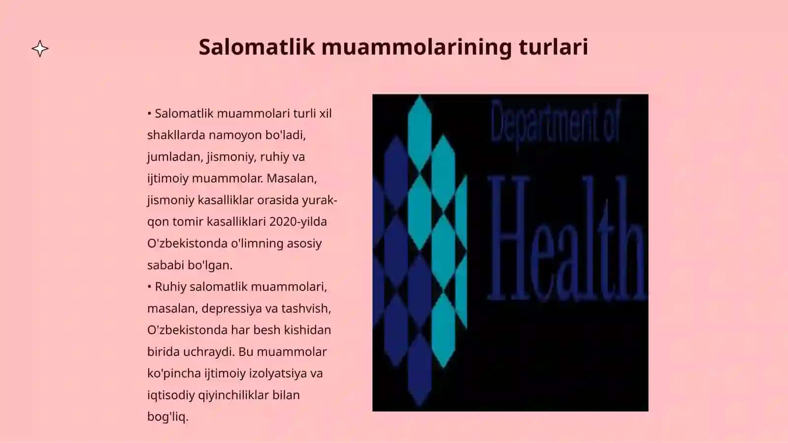 Salomatlik muammolari va ijtimoiy tibbiy xizmatlar 3