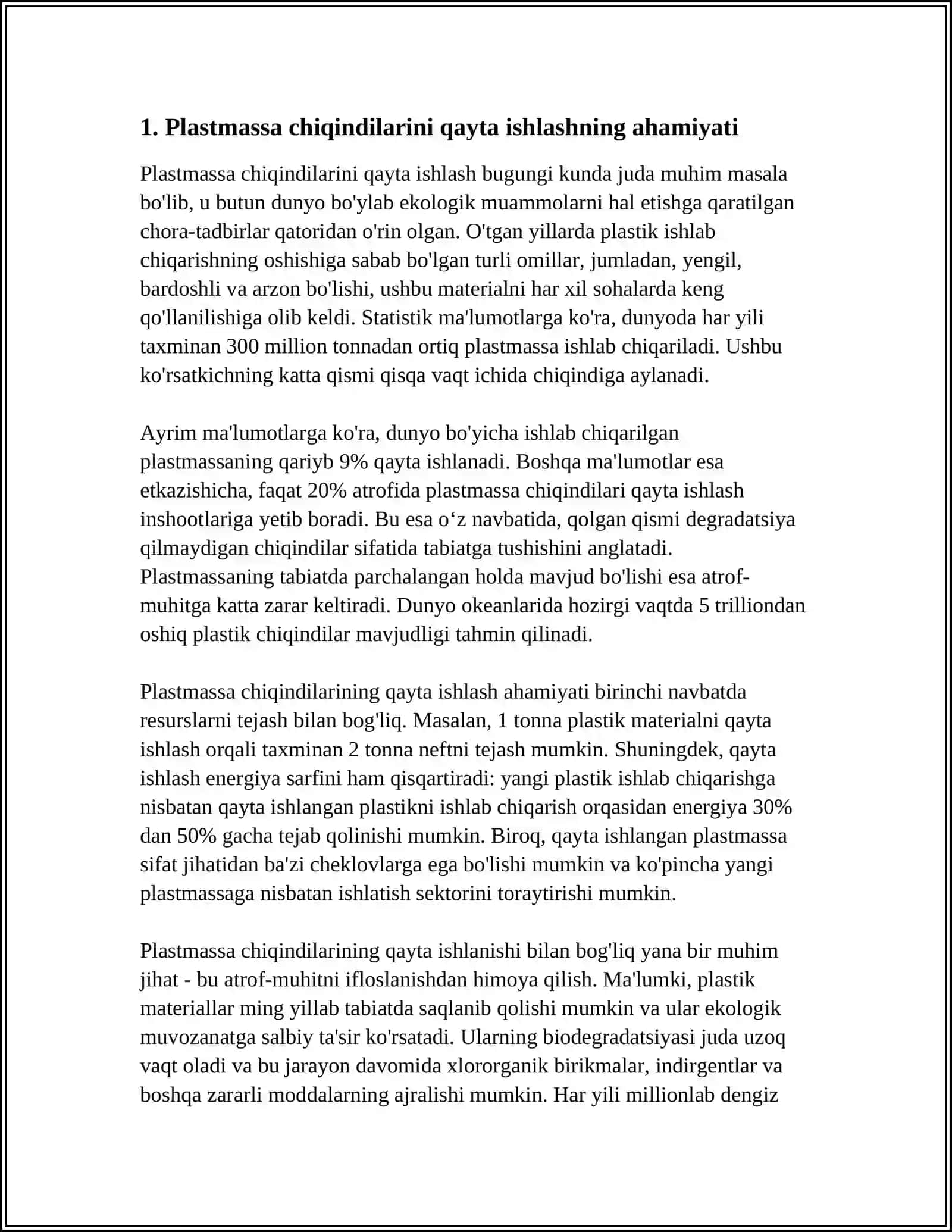 PLASTMASSA CHIQINDILARINI QAYTA ISHLASHDA ISHLATILADIGAN FERMENTLAR 3