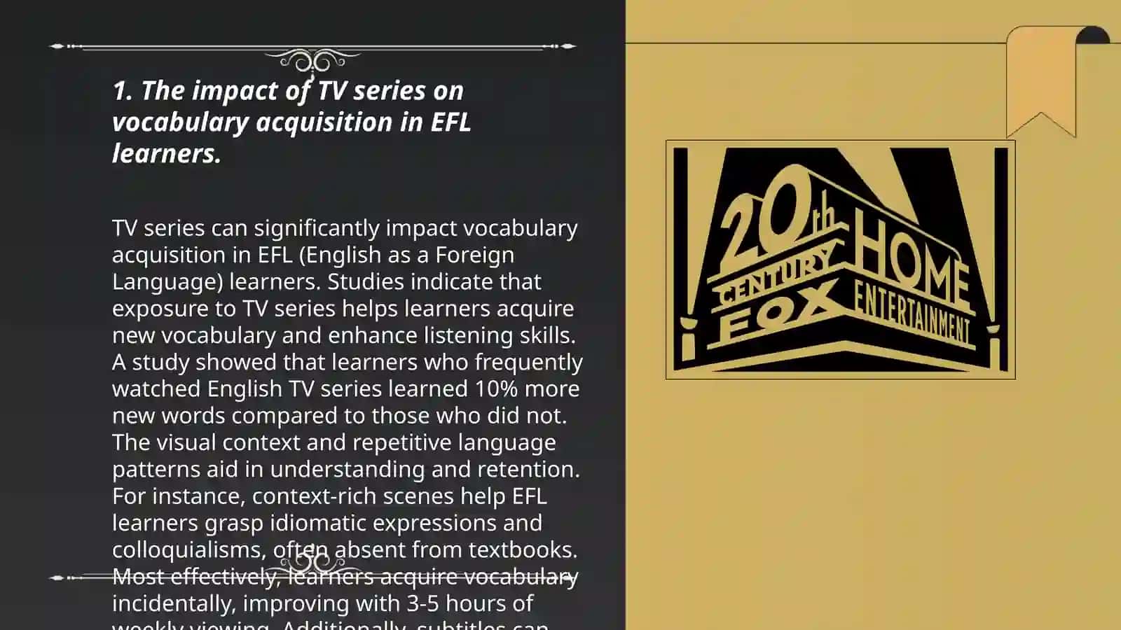 The effects of watching TV series on tertiary EFL learners' use of formulaic language 3