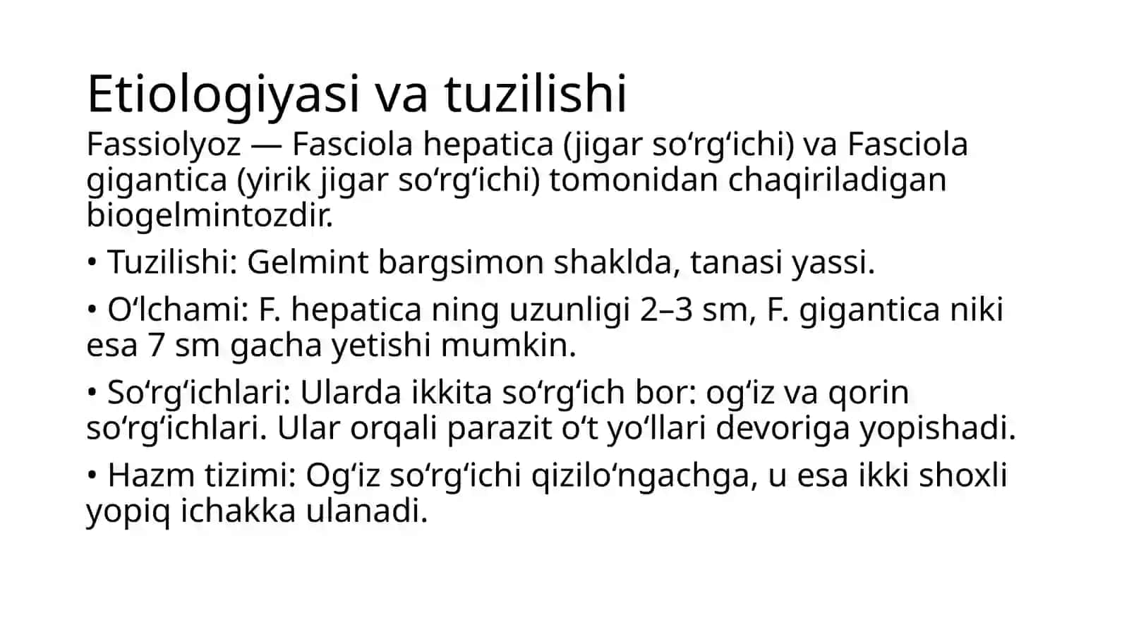 Fasciolyoz (jigarqurti) 3