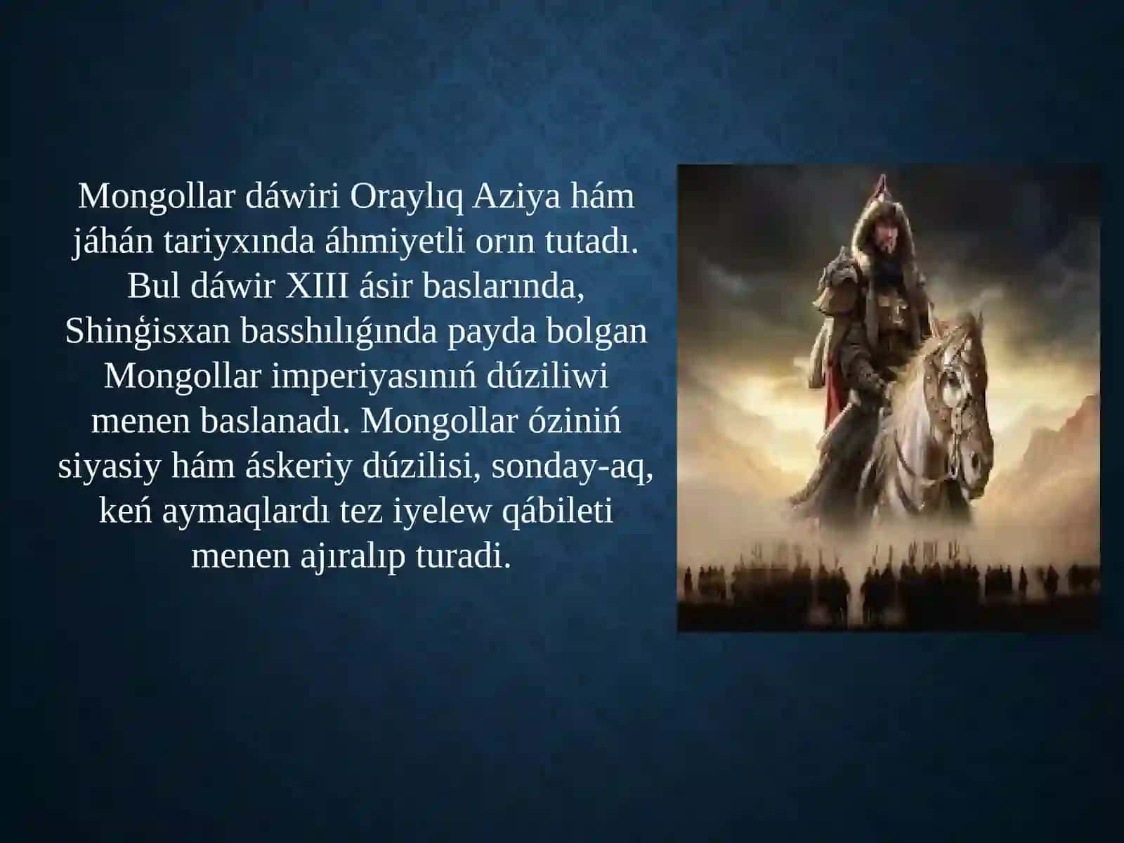 Etnogenez O’zbek ha’m Qaraqalpaq xalqinin’ etnik tariyxipáninenslaydjumısı 3