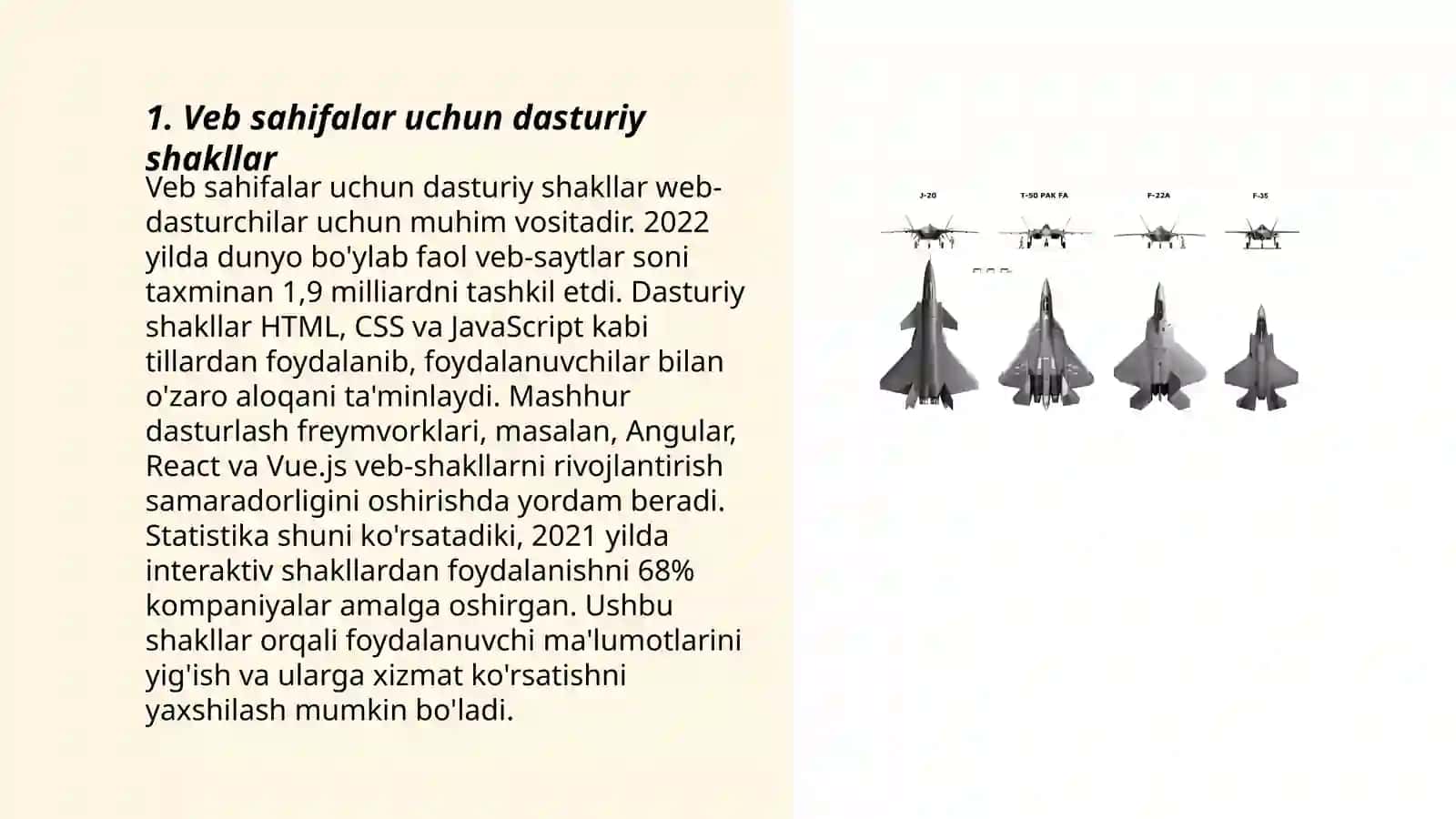 Veb sahifalar uchun dasturiy shakllar 3