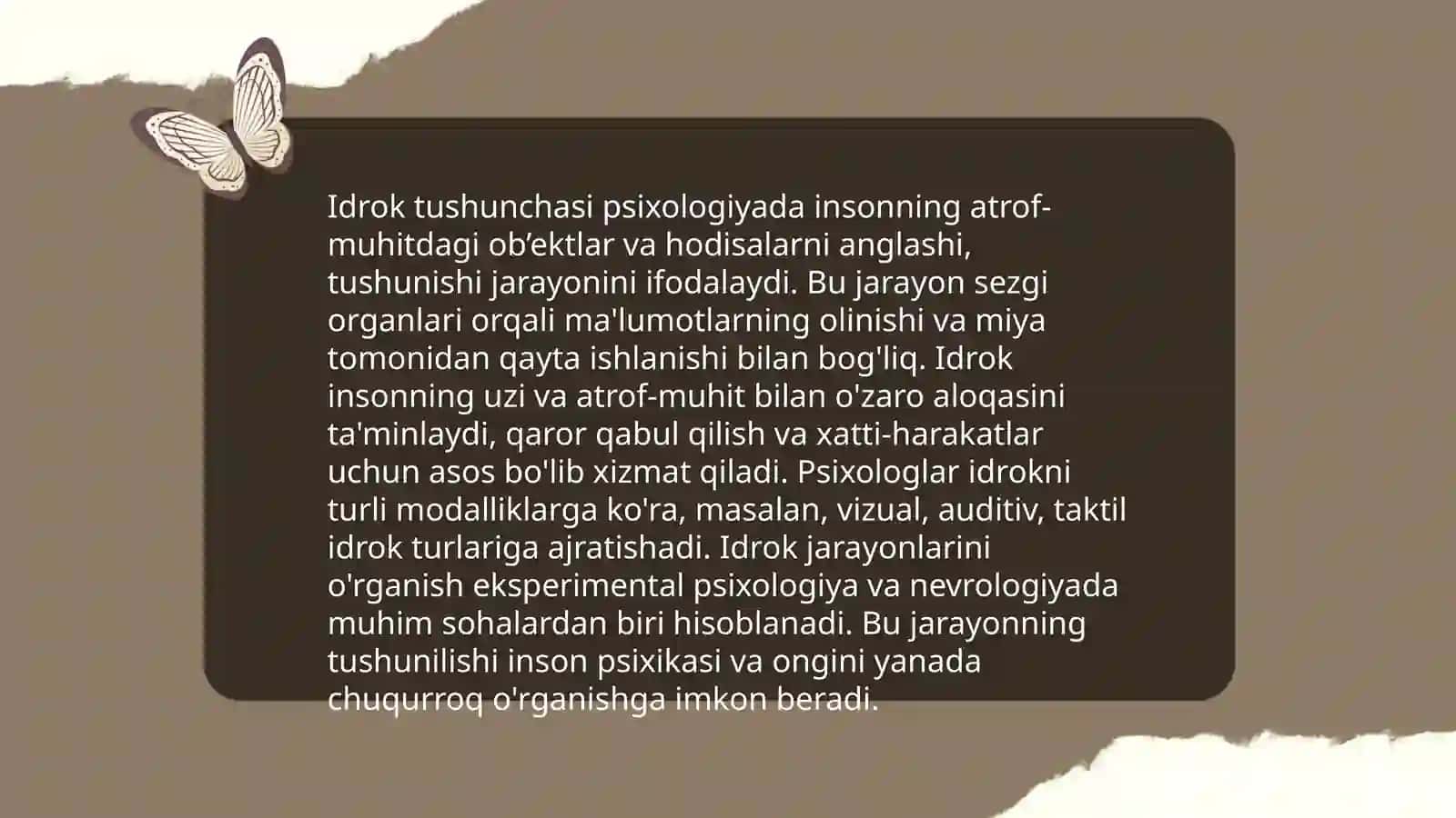 Idrok haqida tushuncha va uning xususiyatlari 3