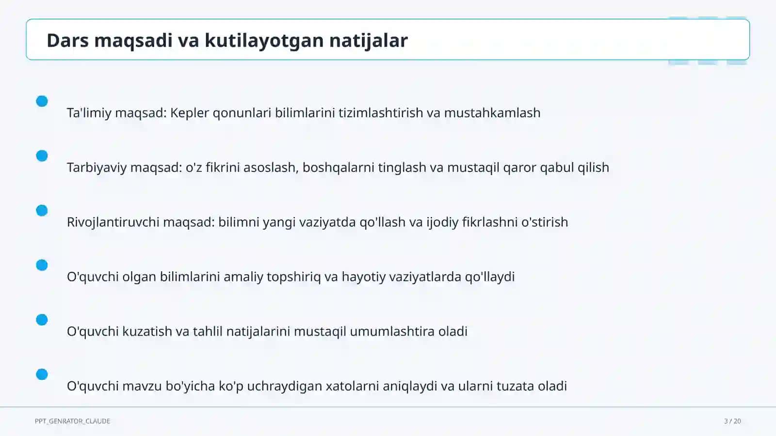 Kepler qonunlari (10-sinf) 3