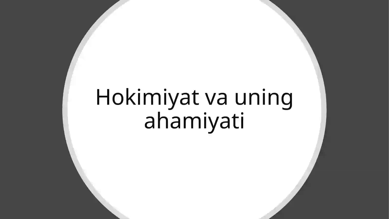 Hokimiyat va uning turlari 3