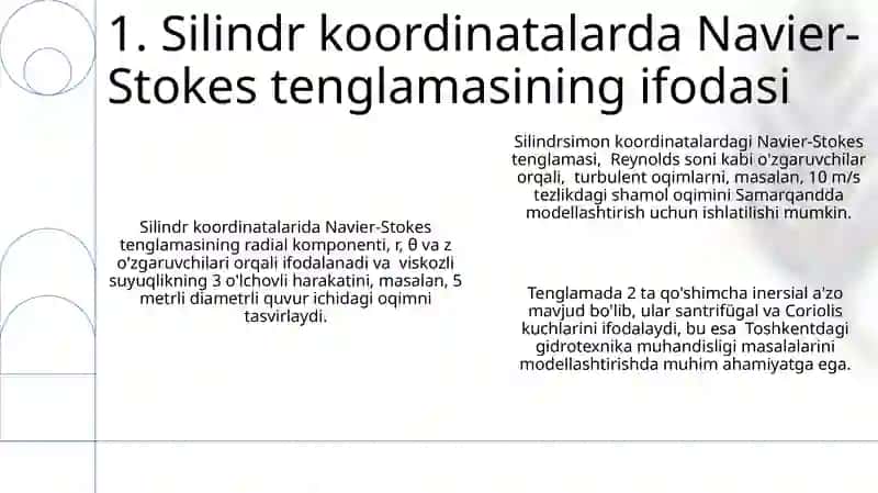Navier-Stokes Tenglamasi 3