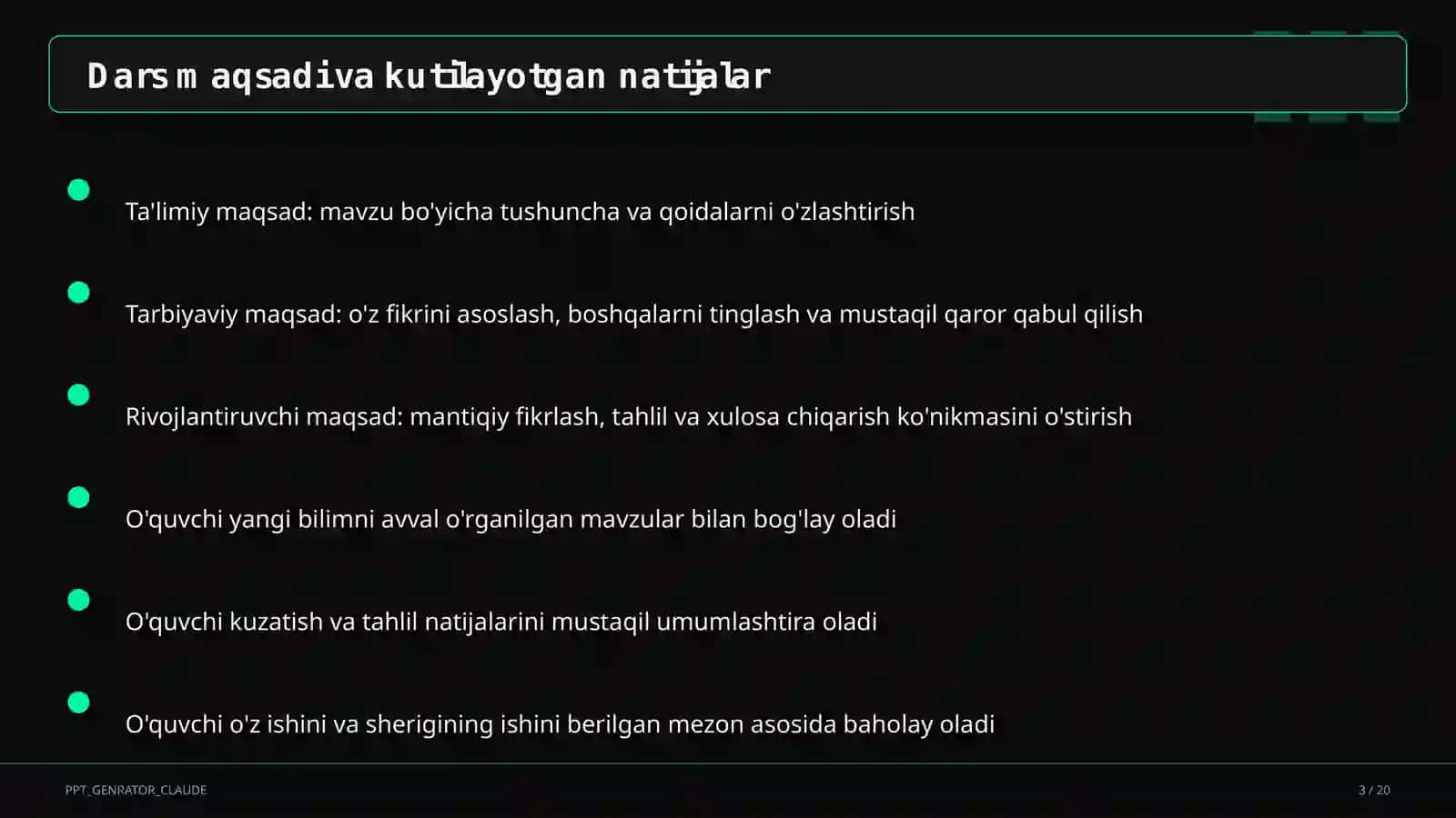 Tabaqalashtirilgan ta'lim: differensiatsiya 3