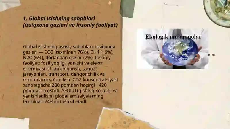 Global isish va ekologik muammolar 3
