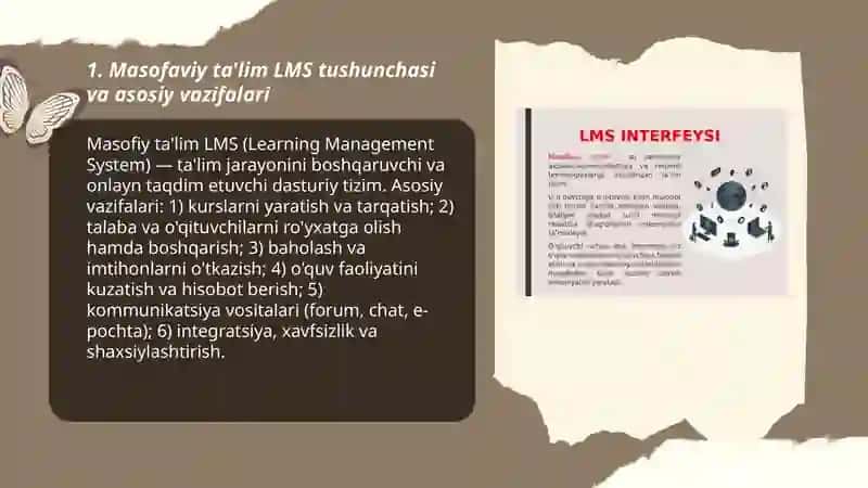 Masofiy ta'lim LMS 3