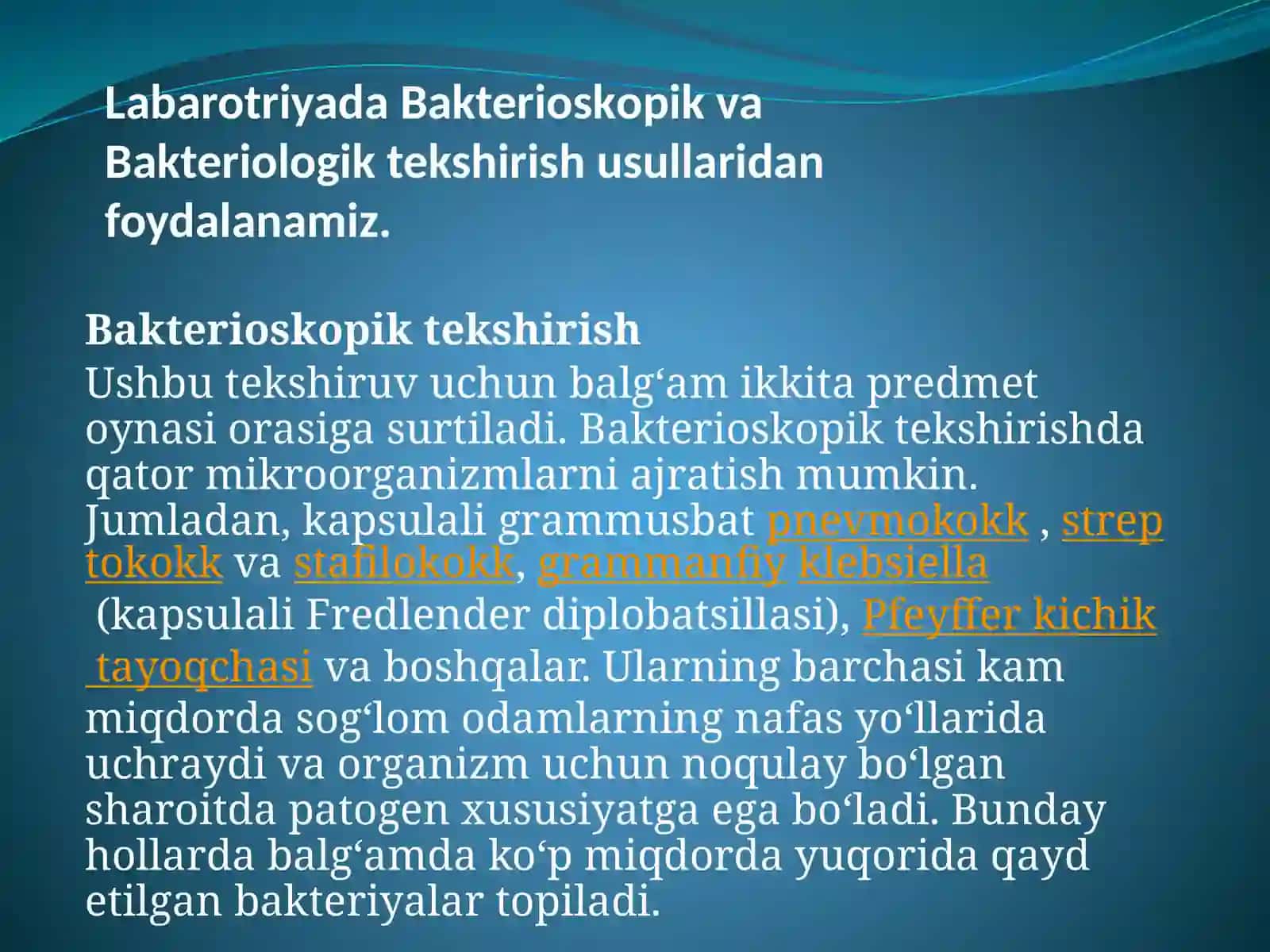 Bаkteriоskоpik va Bаkteriоlоgik tekshirish 3